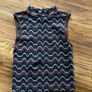 Willow + Root mock neck tank top